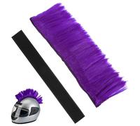 Casco da 1 pc Mohawk riutilizzabile casco da motocicletta per parrucca sintetica viola coppa una viscosa forte per la snowboarding da sci in bicicletta ciclistica