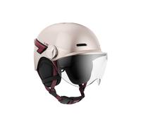 CASR Glow, Casco LED per Bicicletta e Monopattino Elettrico, Visiera XL e Cuscinetti Auricolari Rimovibili, Luci Posteriori e Telecomando, Design Urbano per Uomo e Donna, Rosa Brillante, Taglia M