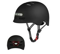 Casco da Bici con Luce di LED Integrato Certificato CE Casco da Bicicletta Ciclismo BMX MTB Pattini Mobilità Urbana Caschetti per Uomo e Donne Adulti Multi-Sport per Rotella Skateboard