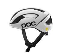 Casco da bici da strada POC Omne Air MIPS (Bianco Idrogeno/Nero Uranio Opaco con Logo) M (54-59 cm)
