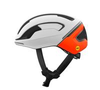 Casco da bici da strada POC Omne Beacon MIPS (Bianco Idrogeno/Arancione Fluorescente Opaco) L (56-61 cm)