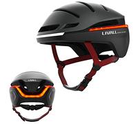 Casco da bici intelligente Bluetooth per uomo e donna con fanali posteriori a LED, allarme SOS e luci freno automatiche per pendolari e guida urbana, impermeabile