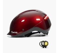 Overade Life Ruby LED Casco da bicicletta rosso - Nouvo