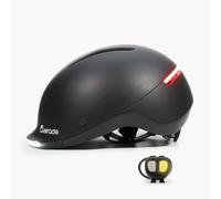 Casco da bici luminoso con indicatori di direzione - Overade Life ( Slate Black / 55-61 cm )