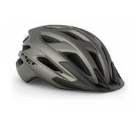 Casco bici MET Crossover con luce LED di sicurezza 2024 MIPS - Taglia: M, Colore: Grigio