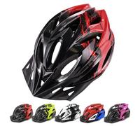 Casco da bici per bambini da 8 a 15 anni, regolabile, leggero, con 18 prese d'aria, casco certificato di sicurezza multi-sport, per bicicletta, scooter, skateboard, 54-58 cm, M, rosso