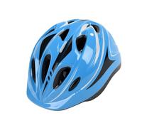 Casco da bici per ragazzi, traspirante, leggero, multiuso, protezione per la testa, per ciclismo, equitazione, pattinaggio, skateboard, blu