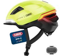 Casco da bicicletta ABUS HYP-E - Casco con luce anteriore, luce posteriore e luce lampeggiante - adatto anche per l'uso su e-bike e S-Pedelec - per adolescenti e adulti