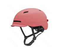 Casco da bicicletta con luce posteriore, taglia L, rosso