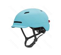 Casco da bicicletta con luce posteriore, taglia M, blu menta