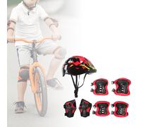 Casco da bicicletta da 7 pezzi/set per bambini per ragazzi ragazze comode