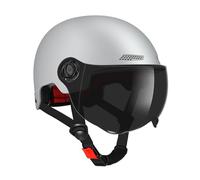 Casco da bicicletta per adulti, con visiera rimovibile, design aperto, durezza 2H, equipaggiamento di sicurezza per skateboard, scooter, protezione leggera e ventilata per equitazione urbana e viaggi