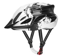 Casco da bicicletta per adulti da donna, con visiera rimovibile e imbottita, casco da bicicletta regolabile, per mountain bike e traffico urbano (per dimensioni della testa 57-62 cm)