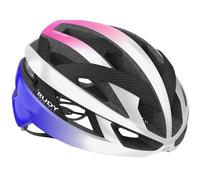 Casco da bicicletta Rudy Project REBEL CARBON (Pearl Metal/Pink/Cyber Blue - Shiny) S\-M (55-58)