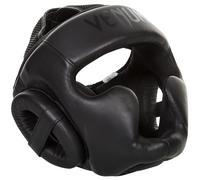 Casco da boxe Venum Sparring Challenger 2.0 nero/nero, Skintex e schiuma 3D