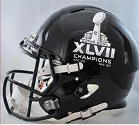 Casco da calcio NFL Baltimore Ravens SB 47 Champs Riddell Pro Line