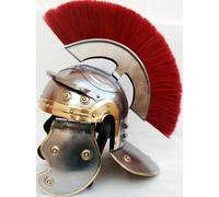 Casco da centurione imperiale gallico indossabile romano con cresta rossa e...