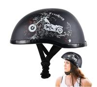 Casco da ciclismo da uomo, in stile retrò, traspirante, leggero, regolabile, per chopper cruiser