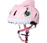 Casco da Ciclismo per Bambini Casco da Squalo Carino Casco da Bici per Bambini per Bambini di 3 4 5 6 7 8 Anni, Casco da Skateboard Casco da Scooter (Squalo bruno)