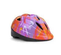 Casco da Ciclismo per Bambini, Mezzo , , arancio e giallo | a scatto rapido, Casco protettivo bambini, Piste ciclabili, Per bambini in allenamento