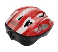 Casco da Ciclismo per Ragazzo Ragazza, Rosso, Leggero e Protettivo | Plastica, Design alla Moda, per Testa, Gare e Ciclismo All'aperto, Facile da Trasportare