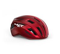 Casco da Ciclismo su Strada MET Vinci MIPS - Leggero, Protettivo, Regolabile, Rosso Metallizzato, Lucido