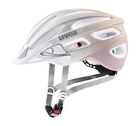 uvex true cc, casco tuttofare leggero da donna, regolazione individuale delle dimensioni, ampliabile con luce a LED, 52-55 cm, Tappetino rosa polvere di sabbia