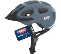 Casco da città ABUS Youn-I ACE - con luce posteriore a LED integrata - Casco da bicicletta per l'uso quotidiano - per uomo e donna Blu (glacier blue) S (48-54 cm )