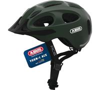 Casco da città ABUS Youn-I ACE - con luce posteriore a LED integrata - Casco da bicicletta per l'uso quotidiano - per uomo e donna Verde (metallic green) S (48-54 cm )