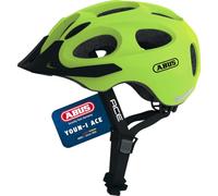 Casco da città ABUS Youn-I ACE - con luce posteriore a LED integrata - Casco da bicicletta per l'uso quotidiano - per uomo e donna Giallo (signal yellow) S (48-54 cm )