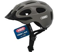 Casco da città ABUS Youn-I ACE - con luce posteriore a LED integrata - Casco da bicicletta per l'uso quotidiano - per uomo e donna Argento (metallic silver) L (56-61 cm )
