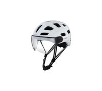 Cairn Quartz Visor, casco da ciclismo, bianco 55-58cm Mat Metallic White