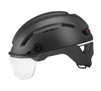 Casco da Commuting con Visiera Chiara E Luce Posteriore PC Certificato Adatto Pendolarismo Commissioni Viaggi Del Fine Settimana, color to 5, L 59-61cm
