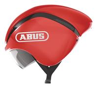 Abus GameChanger TT Casco da corsa - Casco da ciclismo aerodinamico con ventilazione idonea per uomo e donna, Rot (blaze red), S (51-55 cm)