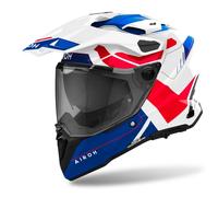 Casco da enduro Airoh Commander 2 Reveal blu-rosso lucido S