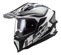 Casco da enduro LS2 MX701 Explorer Alter nero opaco e bianco M
