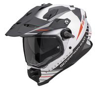 Casco da enduro Scorpion ADF-9000 Air Feat bianco-nero-rosso opaco 2XL