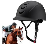 Casco da equitazione a cavallo, padding morbido traspirante Cappello a cavallo con cinturino regolabile, cappelli e caschi equestri anti-collisione di sicurezza per uomini, cappello da equitazione, c
