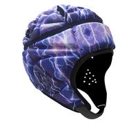Casco da football, berretto da mischia imbottito in schiuma regolabile, protezione per la testa traspirante per bambini, adulti, berretto da mischia, casco con gusci morbidi