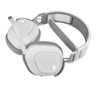 Casco da gioco - Corsair HS80 Wireless - bianco - microfono omnidirezionale