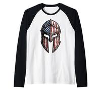 Casco da Guerra in Stile Americano Sparta Maglia con Maniche Raglan