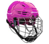 Casco da hockey Bauer RE-AKT 55 Combo Pink Senior M