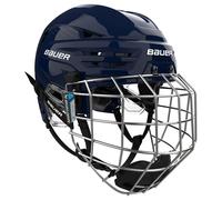 Casco da hockey Bauer RE-AKT 90 Combo Navy Senior L