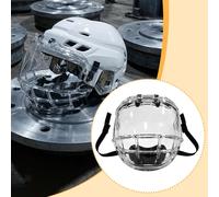 Casco da hockey su ghiaccio con visiera integrale traspirante, pratico,