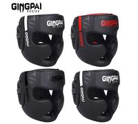 Casco da kick boxing Karate Muay Thai Guantes De Boxeo Copricapo da combattimento libero MMA Protezione per la testa Sanda Training Adulti Attrezzatura per bambini