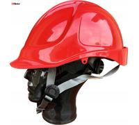 Casco da lavoro edili THOR a 4 punte rosso CONSORTE