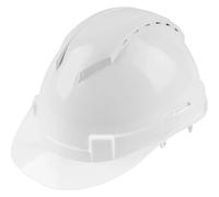 Casco da lavoro per cantiene a 6 punti LUX-TOOLS bianco Bianco