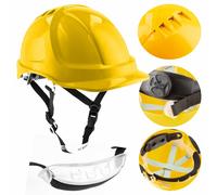 Casco da lavoro per edilizia, casco di sicurezza ventilato, cinturino a 4...