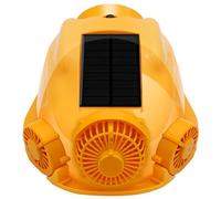 Casco da Lavoro Ventilato Solare con Bluetooth e Luce LED 3W, Cappello di Sicurezza Raffreddante con Allarme Acustico, Ideale per Cantiere ed Esterno