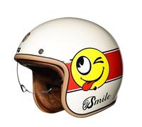 Casco da moto aperto 3/4 Caschi jet classici con visiera interna Leggero alla Adatto per biciclette scooter guida quotidiana Beige XXL/63-64cm